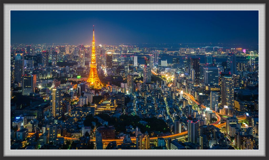 Tranh thành phố Paris hoa lệ về đêm Tranh thành phố Paris hoa lệ về đêm