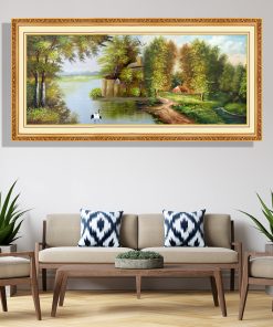 tranh phong cảnh làng quê