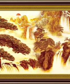 tranh bồng lai tiên cảnh