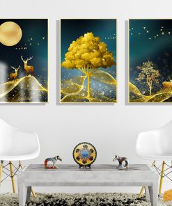 tranh phong thủy hươu