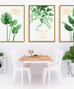 tranh treo phòng ăn hoa lá cây