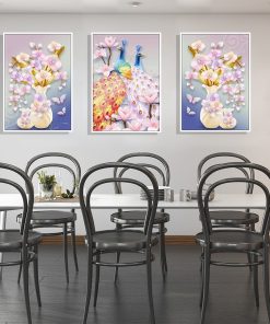 tranh nghệ thuật chim công