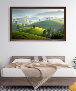 Bộ tranh phong cảnh đồi chè Long Cốc Phú Thọ 5 Tranh phong cảnh đồi chè