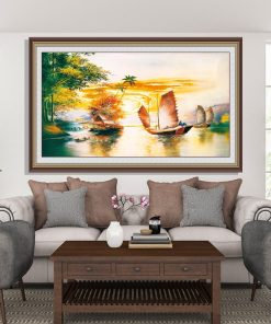 Tranh thuyền buồm phong thủy