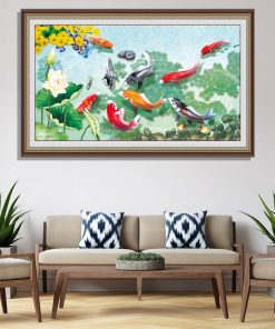 Tranh quần ngư hội tụ đẹp 