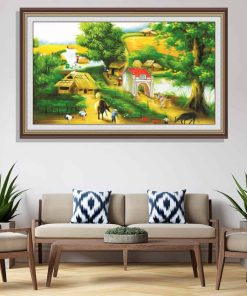 Tranh chăn trâu đầu làng