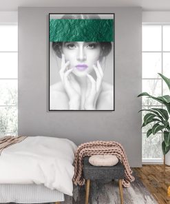 Tranh trang trí cô gái nghệ thuật