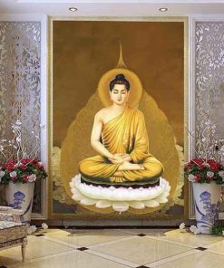 Tranh Phật Thích Ca lá bồ đề