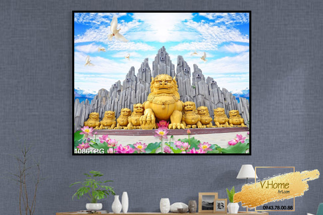 Tranh Phật Giáo phong cảnh đẹp - VHome Art