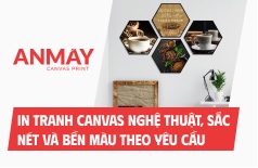 In tranh canvas nghệ thuật, sắc nét và bền màu theo yêu cầu