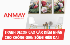 Tranh decor cao cấp, điểm nhấn cho không gian sống hiện đại