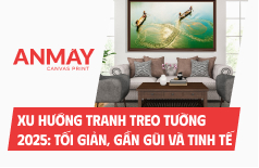 Xu hướng tranh treo tường 2025: Tối giản, gần gũi và tinh tế