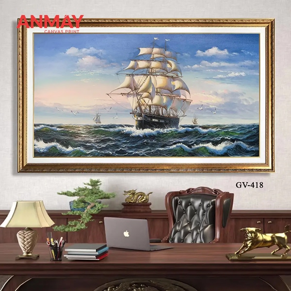 Tranh canvas trang trí nội thất phòng khách, phòng ngủ sang trọng 2 Tranh canvas treo phòng khách hiện đại sang trọng