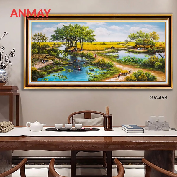 Tranh canvas trang trí nội thất phòng khách, phòng ngủ sang trọng 5 Bộ tranh canvas trang trí phòng ăn tinh tế