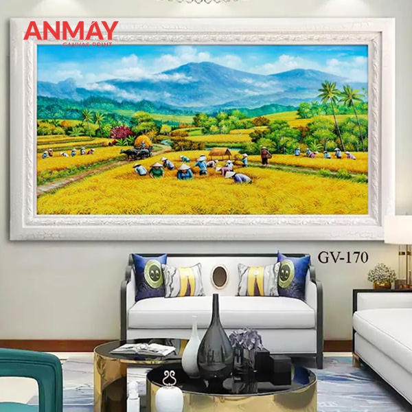 Mua tranh canvas treo tường cầu thang giúp nhà thêm sang trọng 4 Tranh canvas cao cấp treo tường cầu thang