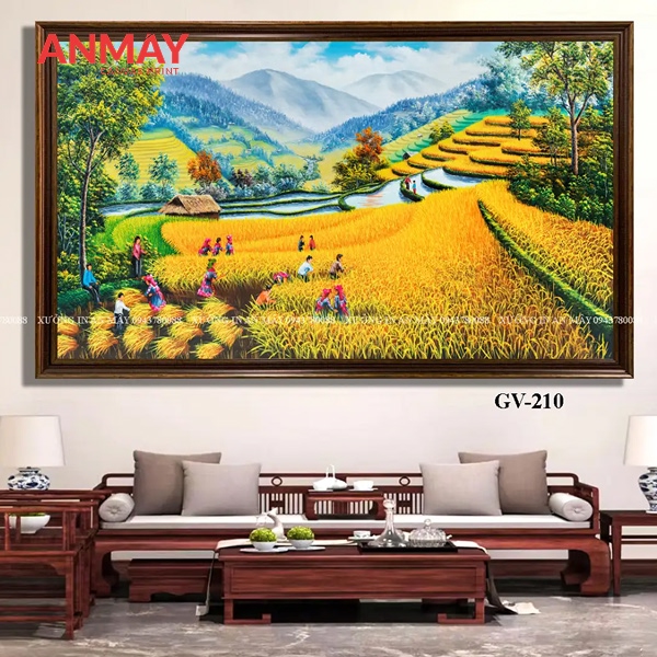 Tranh canvas treo tường cầu thang | Điểm nhấn cho mỗi bước chân 6 Tranh canvas sắc nét và chân thực như tranh vẽ tay