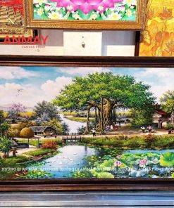 Khung gỗ chắc chắn và tinh xảo cho tranh canva