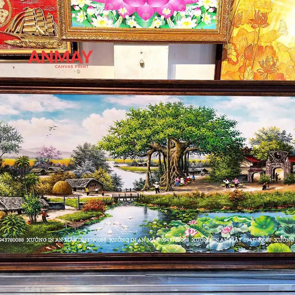 Tranh canvas treo tường cầu thang | Điểm nhấn cho mỗi bước chân 4 Khung gỗ chắc chắn và tinh xảo cho tranh canva