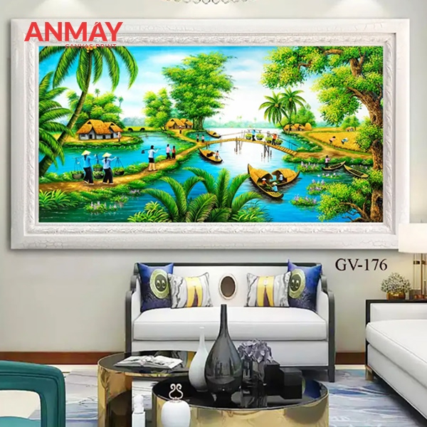 Mua tranh canvas treo tường cầu thang giúp nhà thêm sang trọng 5 Showroom tranh canvas cầu thang An Mây Decor