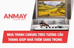 Showroom tranh canvas cầu thang An Mây Decor