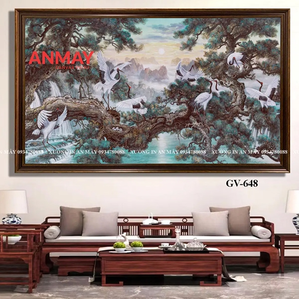 Tranh sơn dầu cao cấp tạo điểm nhấn sang trọng cho không gian 6 Vải bố dày cứng được sử dụng cho tranh sơn dầu cao cấp