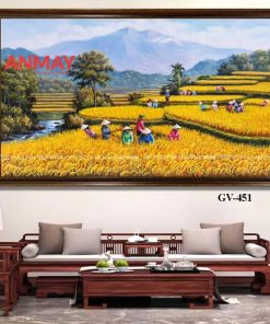 tranh son dau dong que